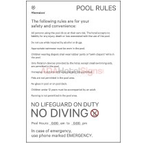 Sheraton 2016 - Sheraton Pool Rules (Interior)