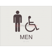 Sheraton - Men's accessible (BOH) sign
