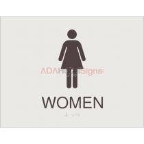 Sheraton - Women's Non-accessible (BOH) sign