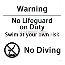 Tarino - Warning No Lifeguard on Duty and No Diving