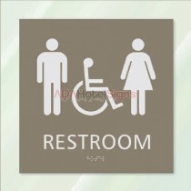Westin - Unisex w/ accessible restroom sign