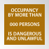 Max Occupancy Sign
