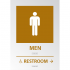 Restroom - Men's Non accessible Directional