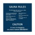 Sauna Rules