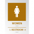 Restroom - Women's Non Accessible Directional