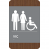 Restroom Unisex w/ accessible ID sign