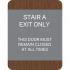 Stair Egress ID sign
