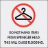 Do not hang warningsign