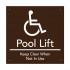 POOL LIFT KEEP CLEAR - LARGE