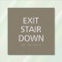 Exit sign with stair acce3ss and direction (up or down)