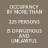 Maximum Occupancy signs