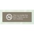 No smoking floor notice sign