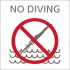 Exterior No diving sign
