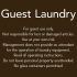 GUEST LAUNDRY